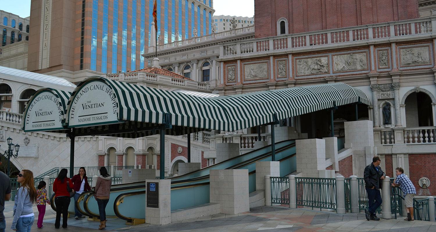 awnings at the venetian